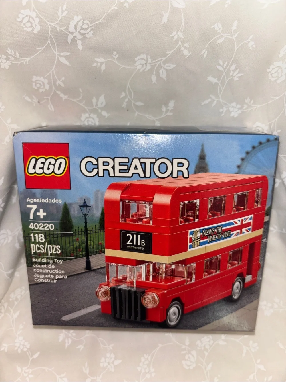 Lego Creator Red Double-Deck Bus with Union Jack Accents